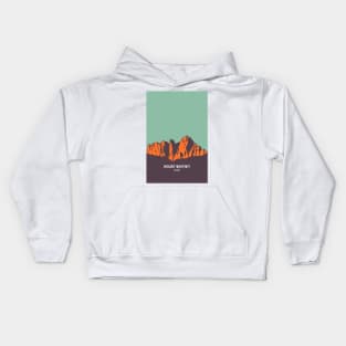 Mount Whitney in vintage colors Kids Hoodie